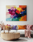 Multicolor Vibrant Bloom Abstract Canvas - Artwallpainting