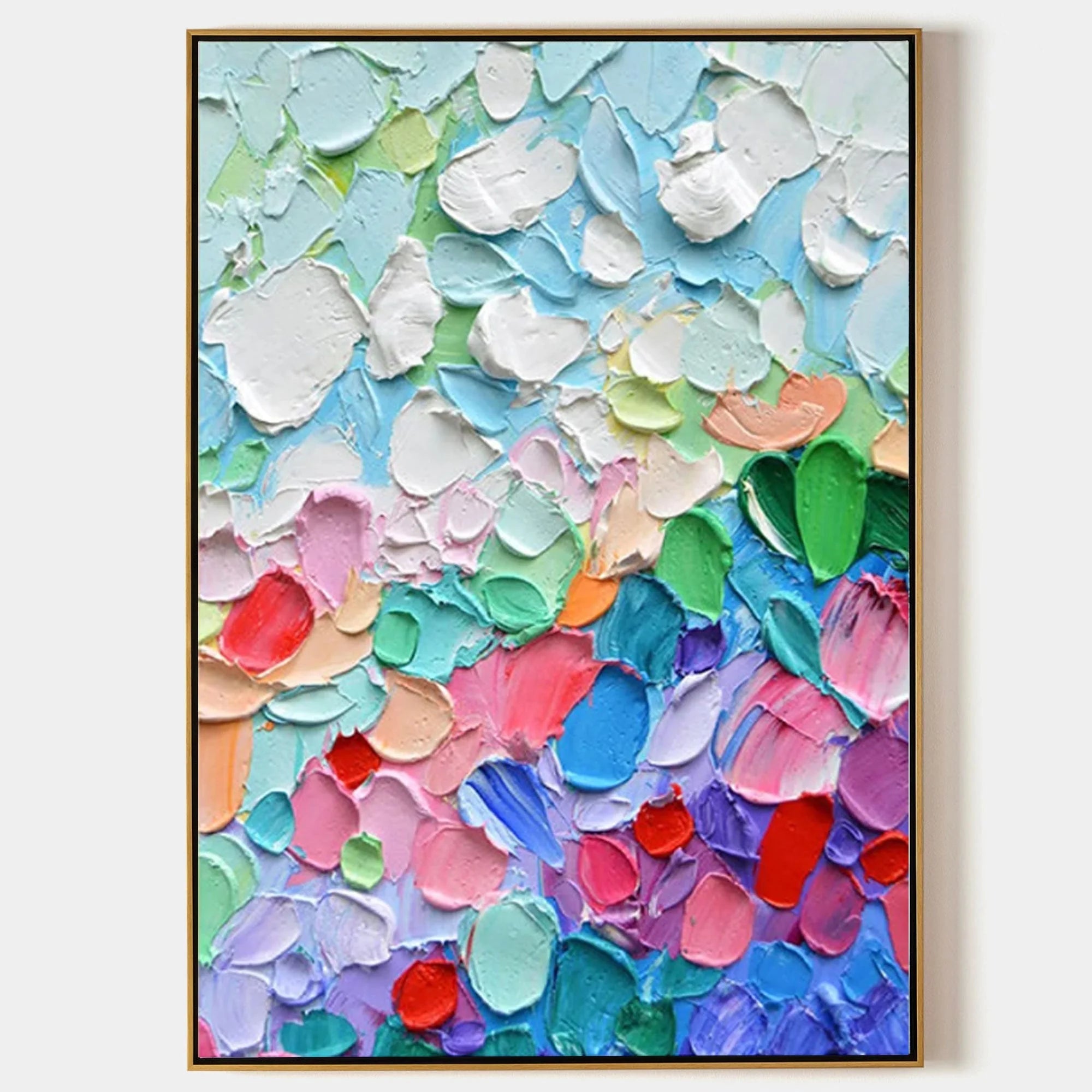 Multicolor Vibrant Color Symphony Canvas Painting For Home Decoration - Artwallpainting