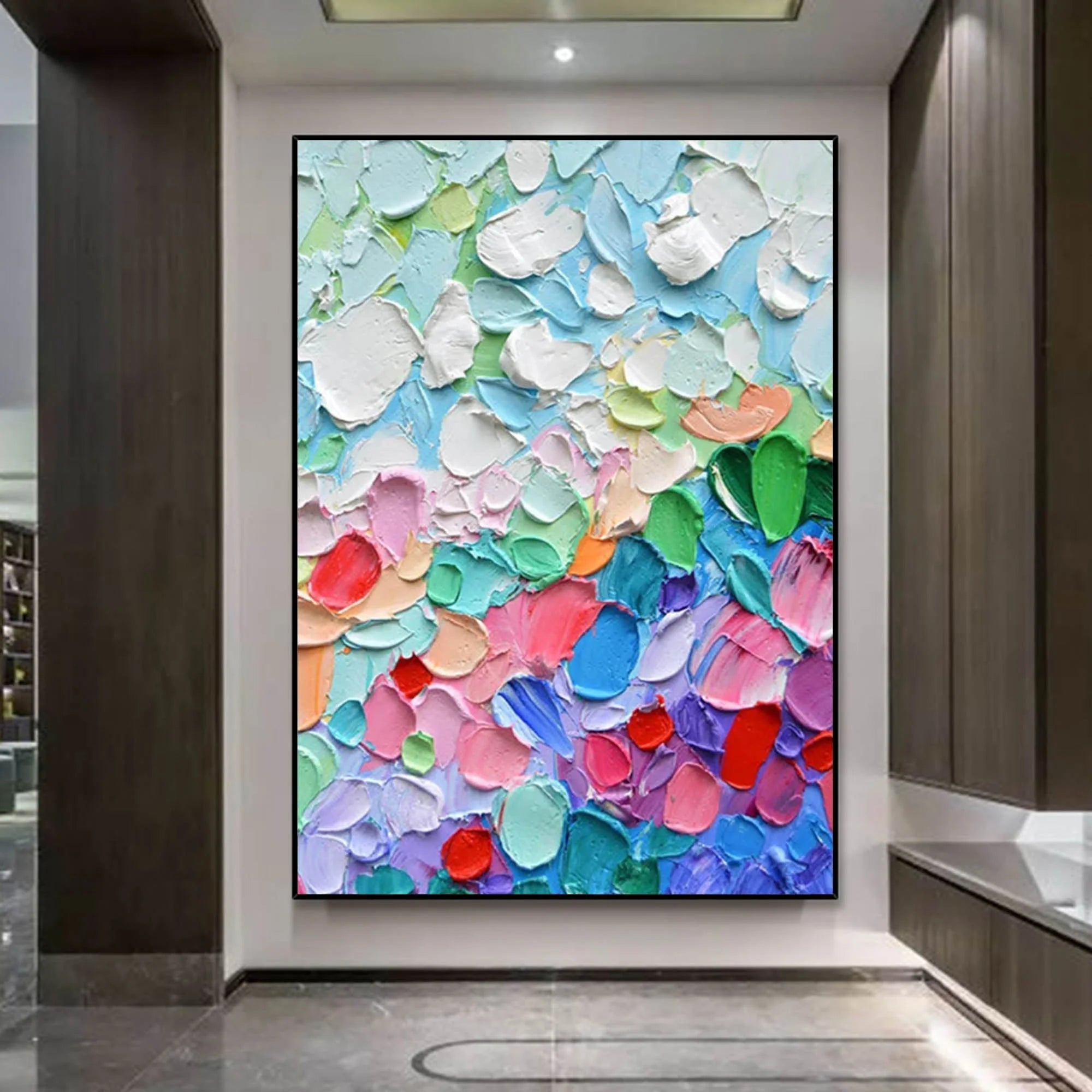 Multicolor Vibrant Color Symphony Canvas Painting For Home Decoration - Artwallpainting