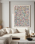 Multicolor Vibrant Mosaic - Large Hand-Painted Textured Abstract Oil Painting - Artwallpainting