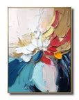 Multicolor Vivid Bloom Abstract Canvas - Artwallpainting