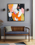 Multicolor Vivid Harmony - Abstract Canvas - Artwallpainting