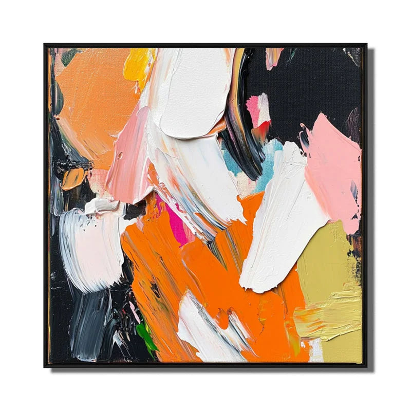 Multicolor Vivid Harmony - Abstract Canvas - Artwallpainting