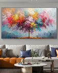Multicolor Vivid Harmony Tree Artwork - Artwallpainting