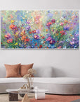Multicolor Vivid Meadow Bloom Painting - Artwallpainting
