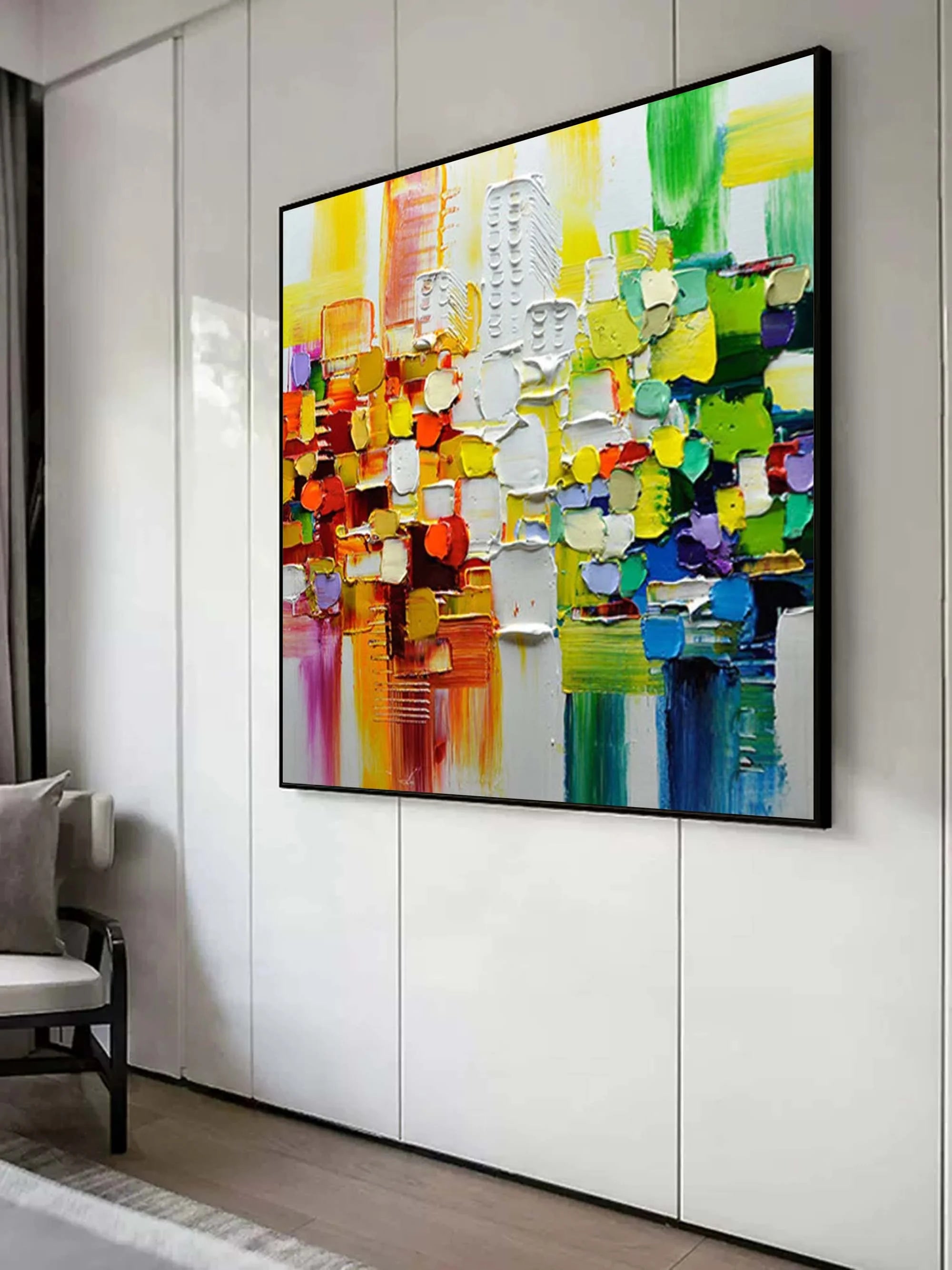 Multicolor Vivid Mosaic - Colorful Abstract Expression - Artwallpainting