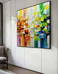 Multicolor Vivid Mosaic - Colorful Abstract Expression - Artwallpainting