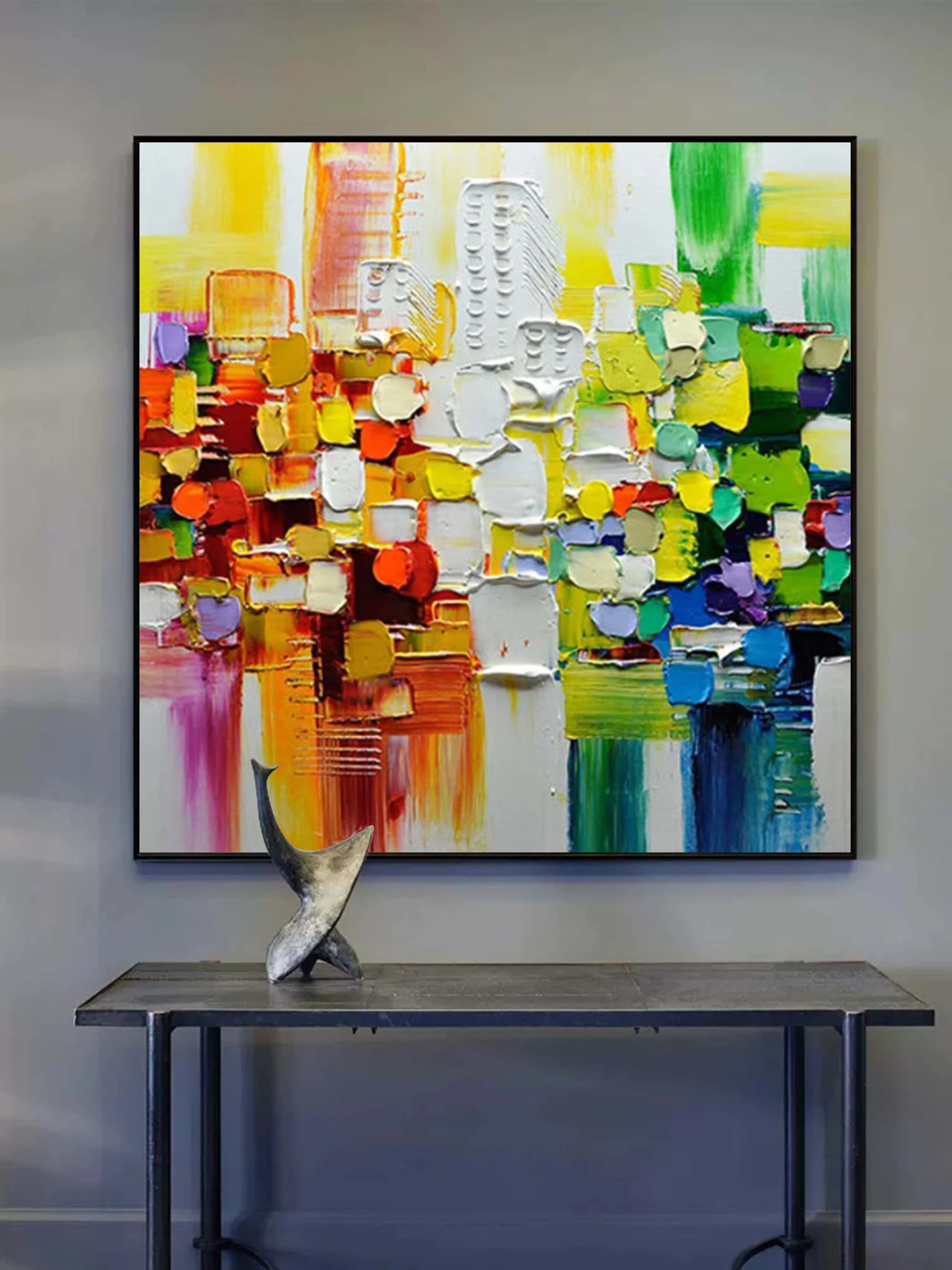Multicolor Vivid Mosaic - Colorful Abstract Expression - Artwallpainting