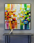 Multicolor Vivid Mosaic - Colorful Abstract Expression - Artwallpainting