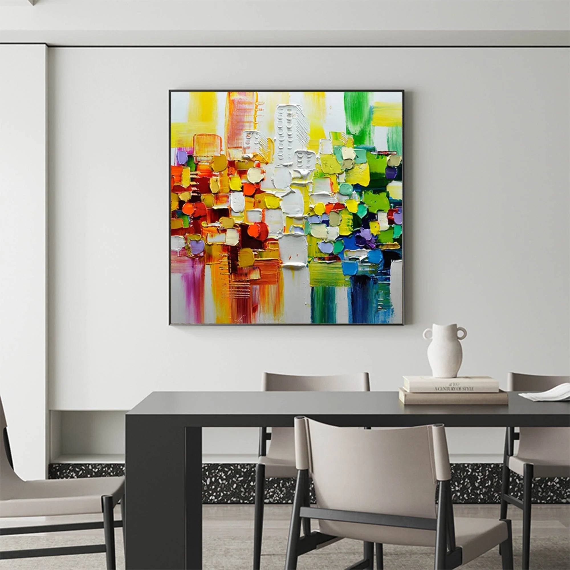 Multicolor Vivid Mosaic - Colorful Abstract Expression - Artwallpainting