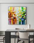 Multicolor Vivid Mosaic - Colorful Abstract Expression - Artwallpainting
