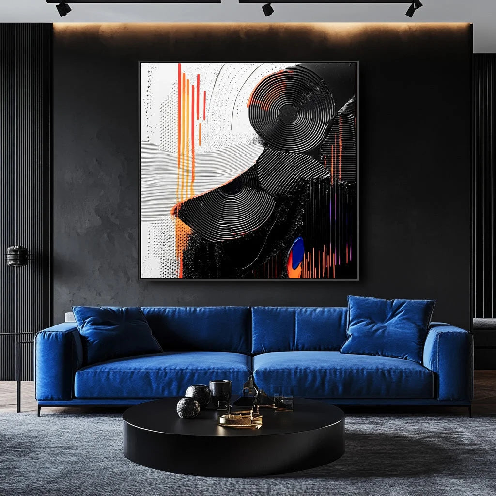 Multicolor Vivid Rhythm Abstract Energy - Artwallpainting