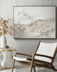 Multicolor Wabi Garden-Hand Drawn 3D Petal Art Wall Oil Painting - Artwallpainting