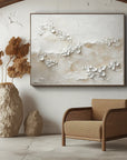 Multicolor Wabi Garden-Hand Drawn 3D Petal Art Wall Oil Painting - Artwallpainting