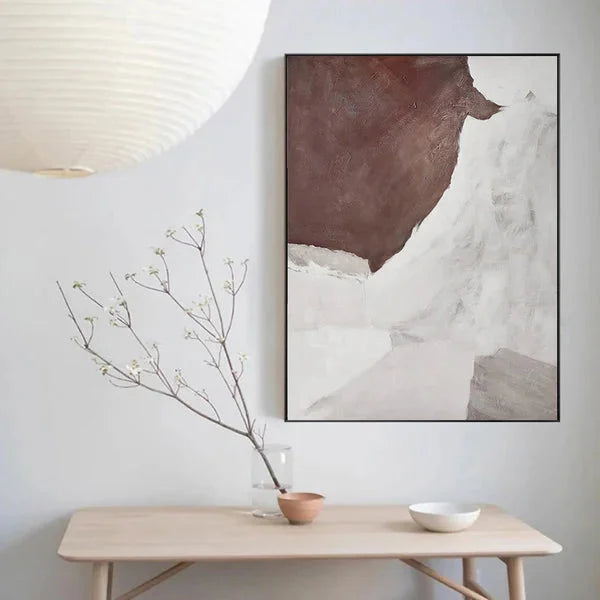 Multicolor Wabi-Sabi Tranquility Abstract Painting - Artwallpainting