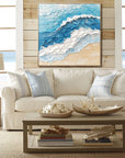 Multicolor Wave Symphony - Coastal Canvas - Artwallpainting