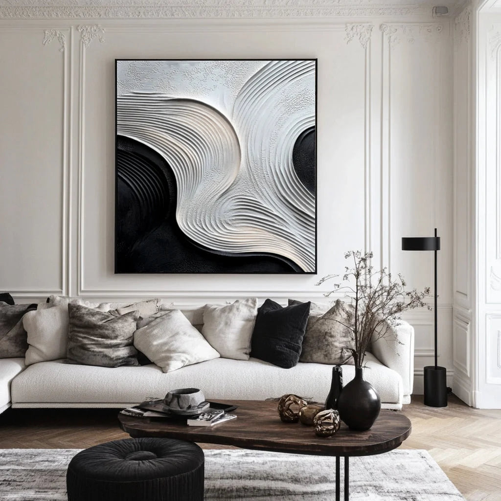 Multicolor Waves Of Serenity Canvas Painting For Home Decoration - Artwallpainting