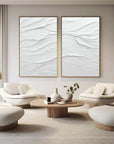 Multicolor Waves Of Serenity Diptych - Artwallpainting