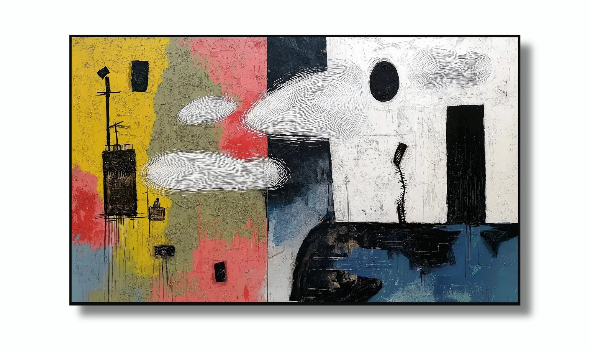 Multicolor Weng Abstract Collection 01 - Artwallpainting