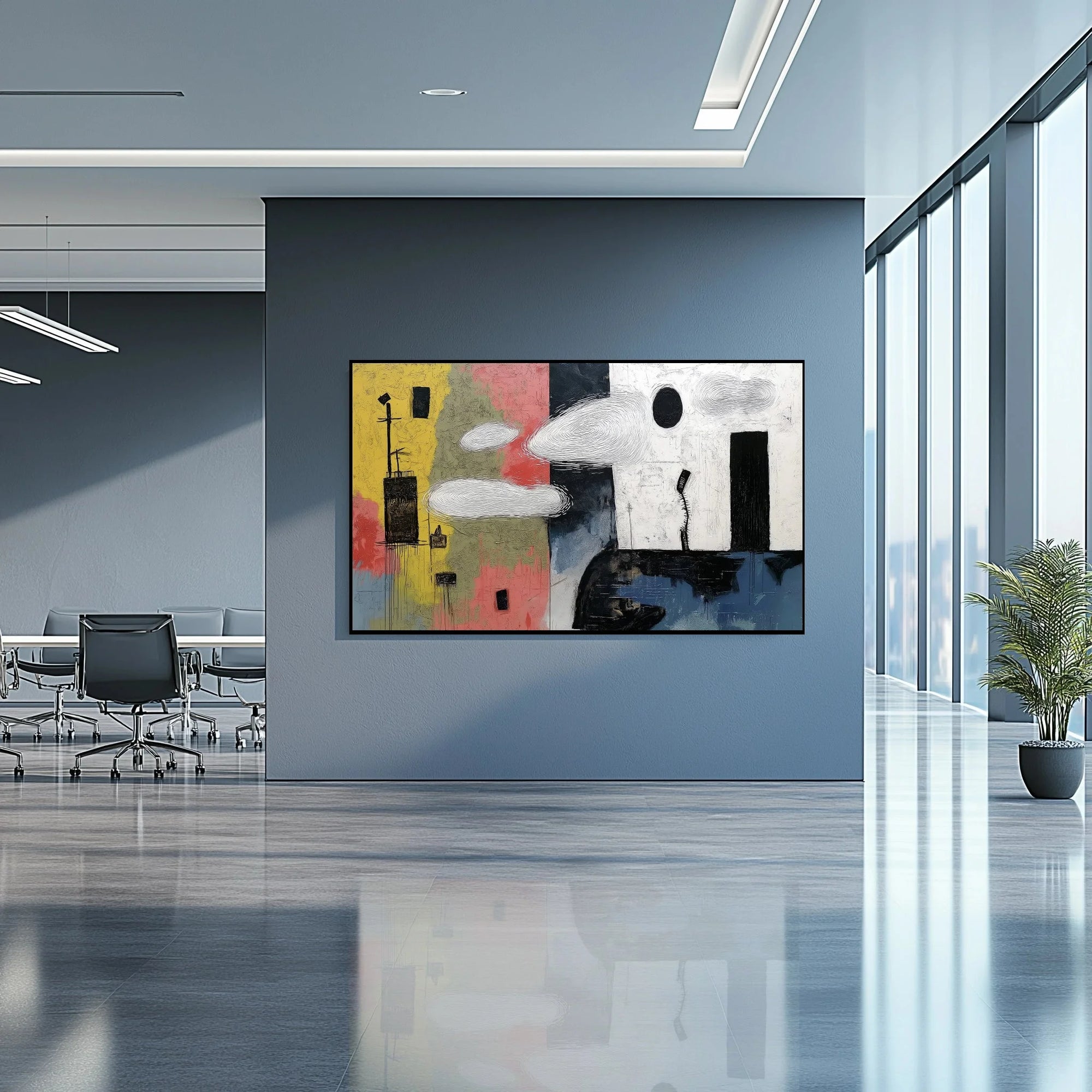 Multicolor Weng Abstract Collection 01 - Artwallpainting