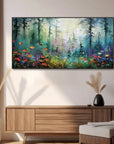 Multicolor Whimsical Forest Bloom Canvas Painting For Home Decoration - Artwallpainting