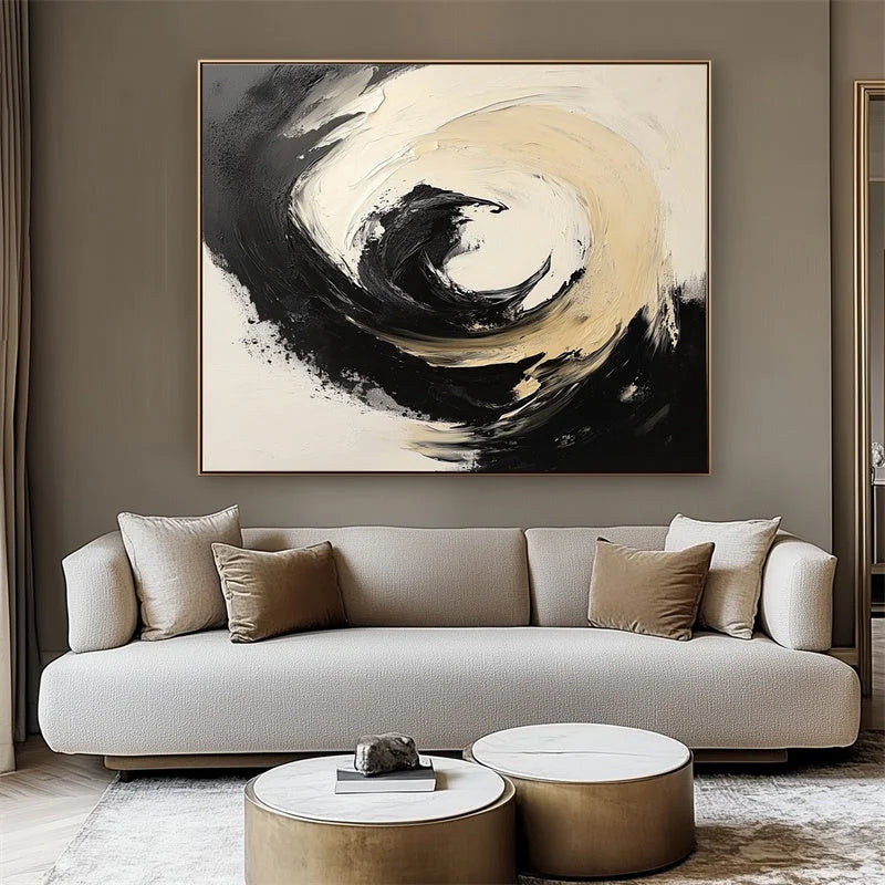 Multicolor Whirlwind Symphony Canvas Painting For Home Decoration - Artwallpainting