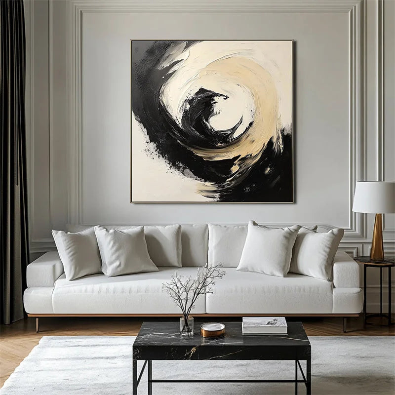 Multicolor Whirlwind Symphony Canvas Painting For Home Decoration - Artwallpainting