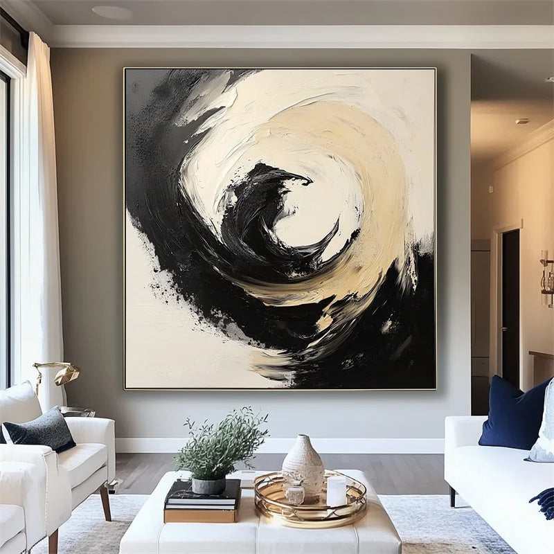 Multicolor Whirlwind Symphony Canvas Painting For Home Decoration - Artwallpainting