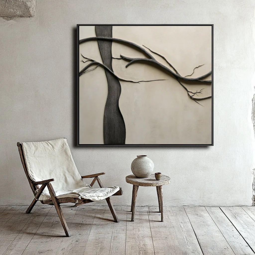 Multicolor Whispering Branches - Canvas - Artwallpainting