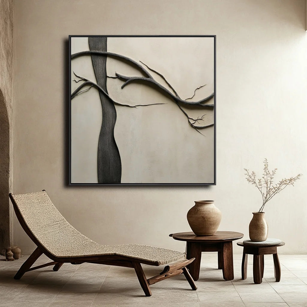 Multicolor Whispering Branches - Canvas - Artwallpainting