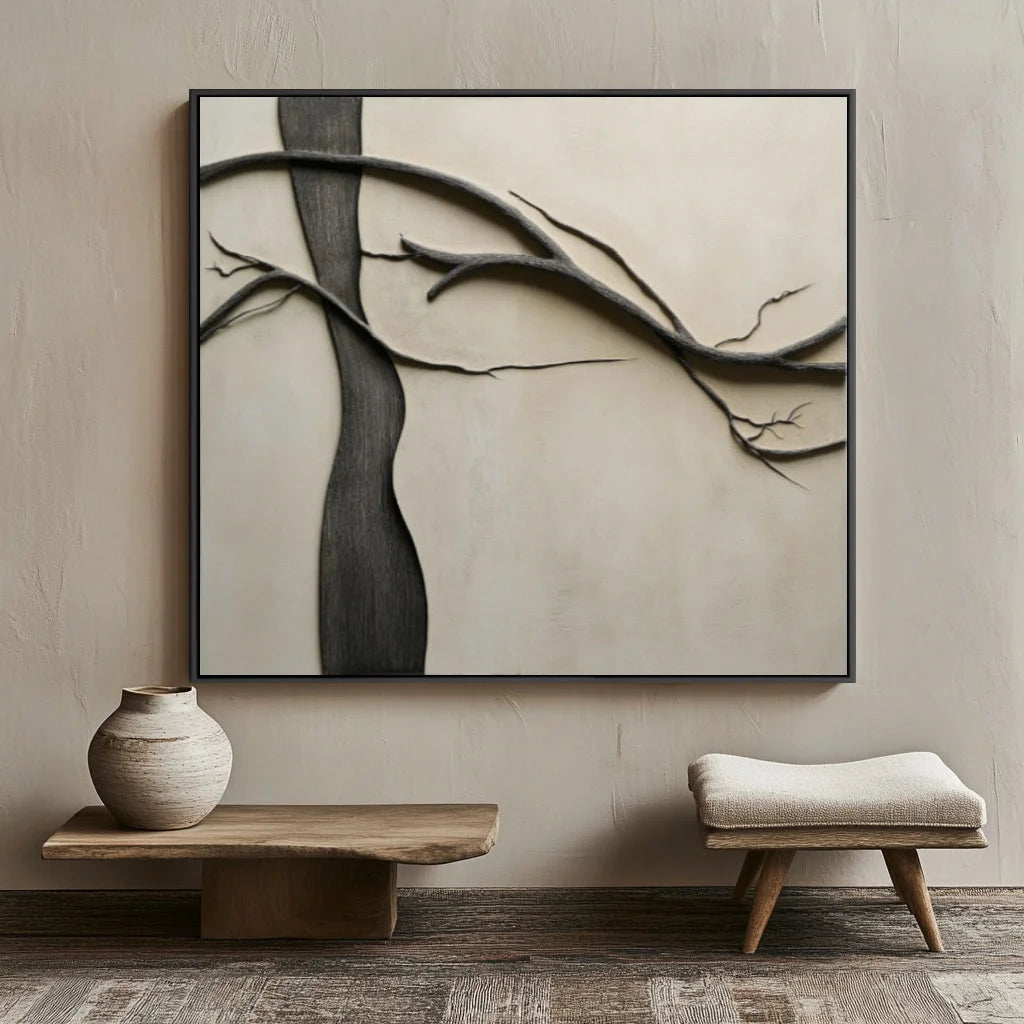 Multicolor Whispering Branches - Canvas - Artwallpainting