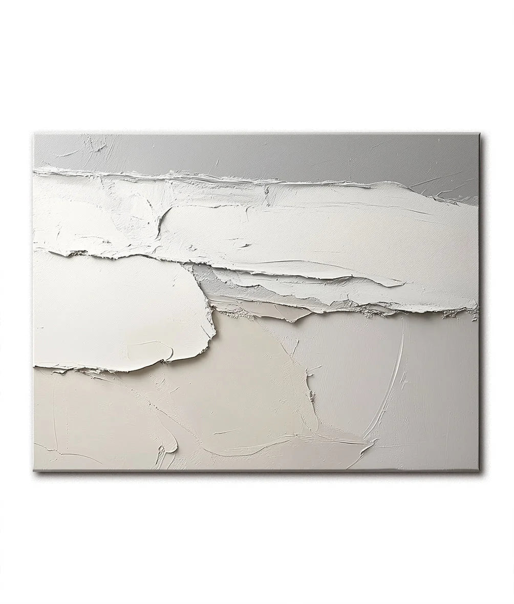Multicolor Whispering Horizons-Minimalist Layered Texture Wabi Sabi Wall Art - Artwallpainting