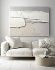 Multicolor Whispering Horizons-Minimalist Layered Texture Wabi Sabi Wall Art - Artwallpainting