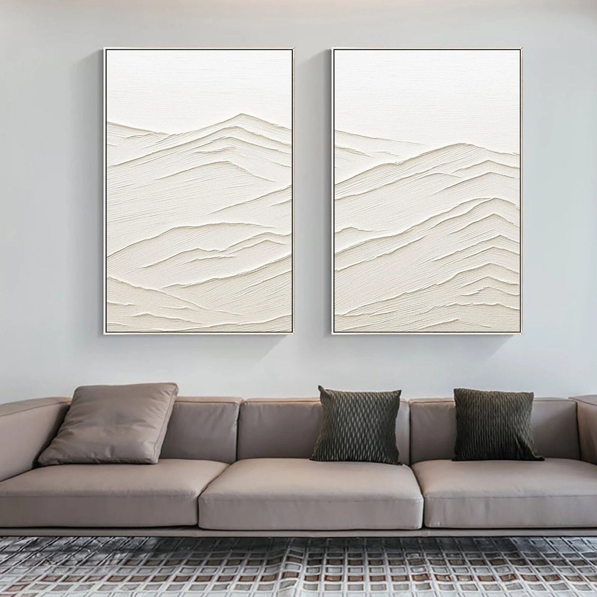 Multicolor Whispering Horizons Set Of 2 - Artwallpainting