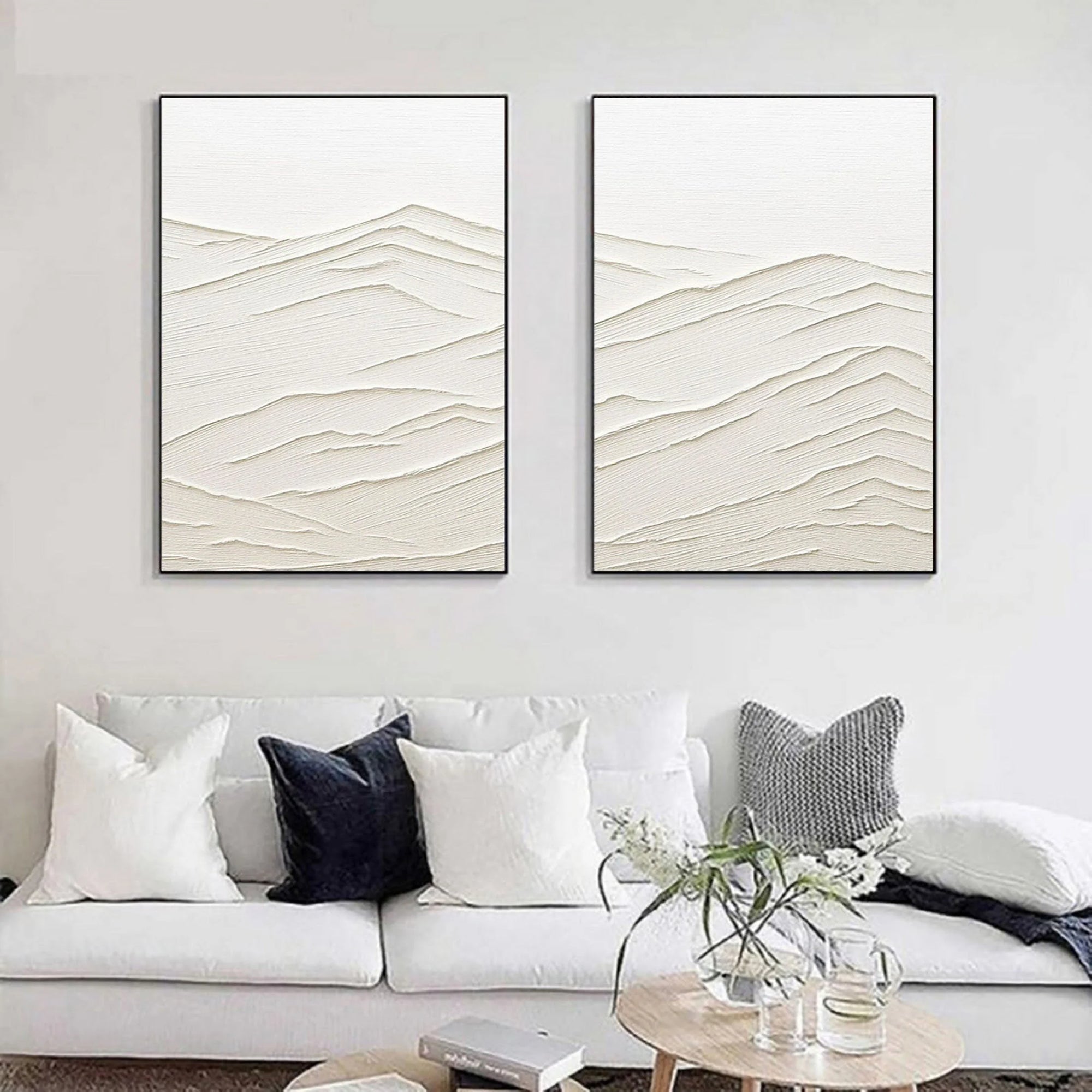 Multicolor Whispering Horizons Set Of 2 - Artwallpainting
