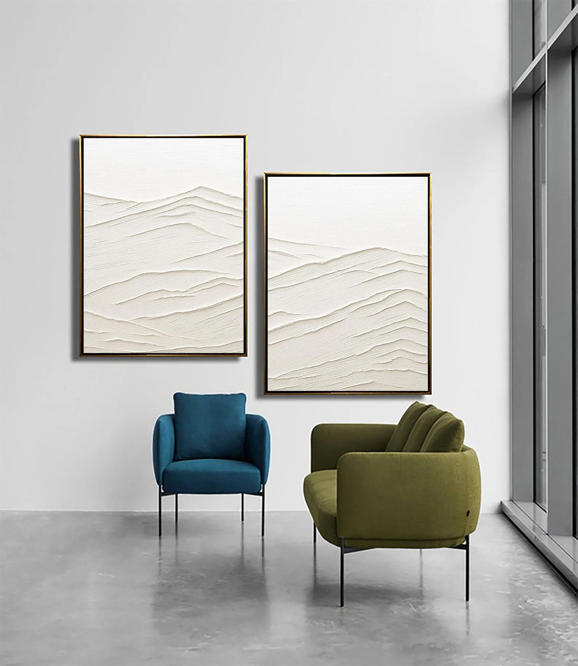 Multicolor Whispering Horizons Set Of 2 - Artwallpainting