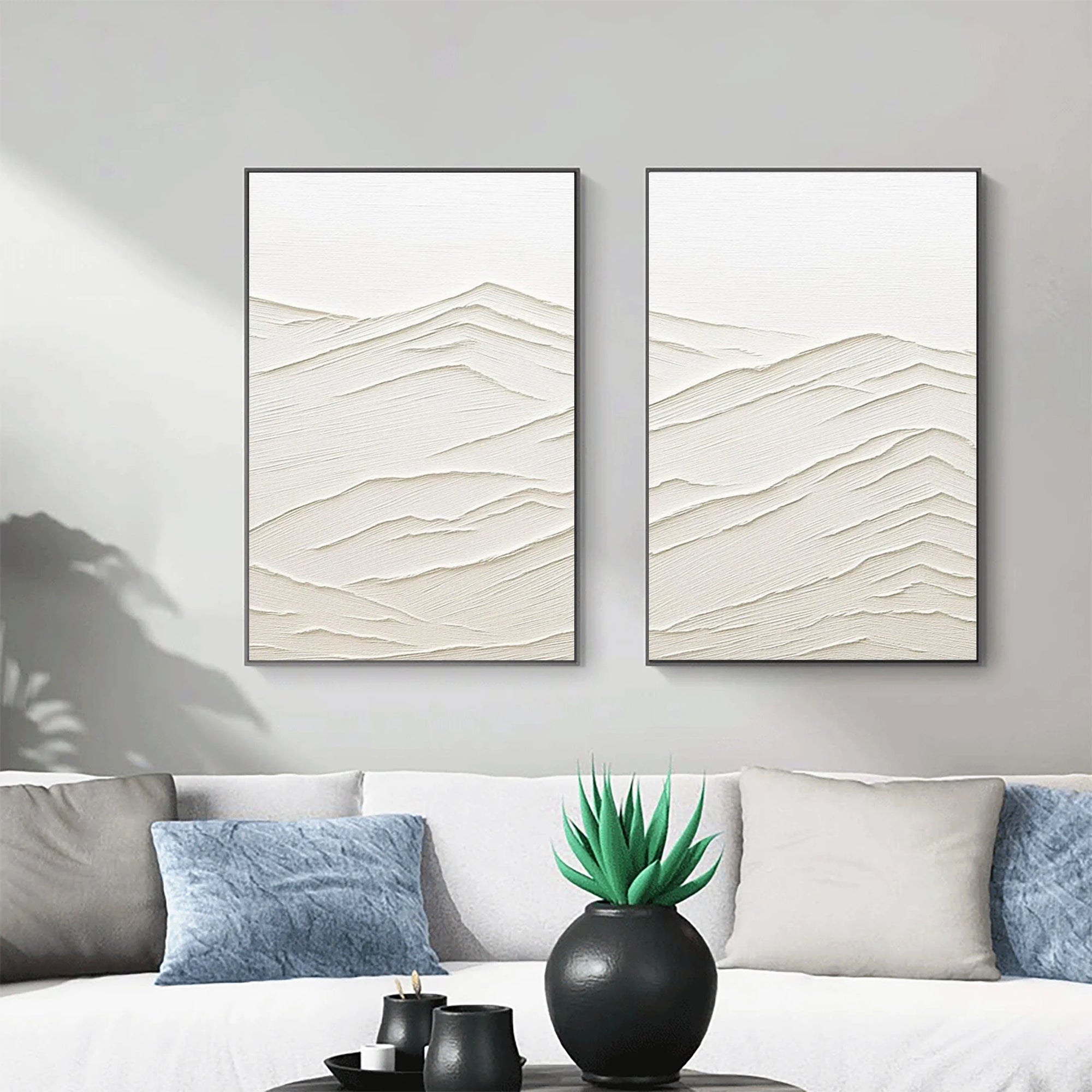 Multicolor Whispering Horizons Set Of 2 - Artwallpainting