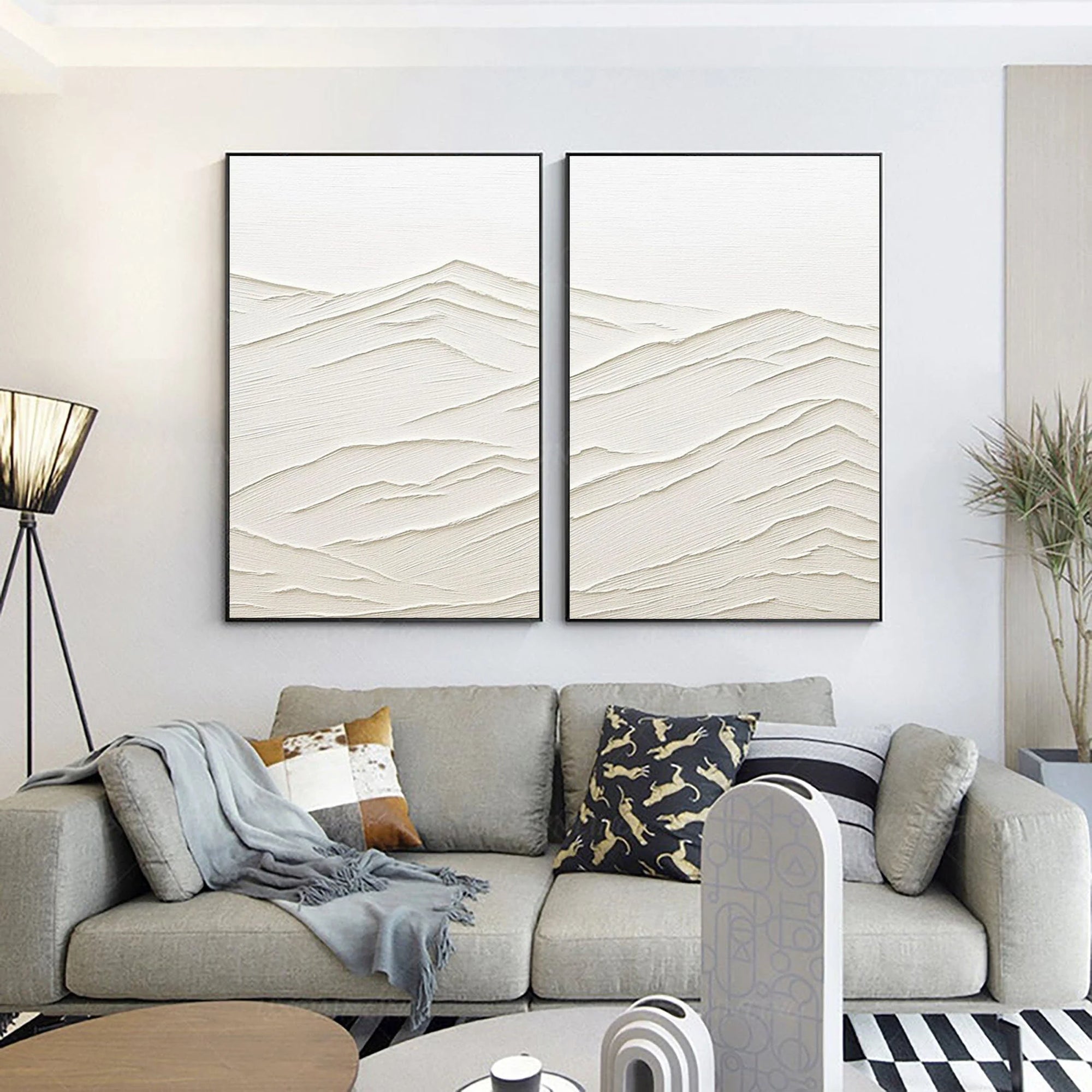 Multicolor Whispering Horizons Set Of 2 - Artwallpainting