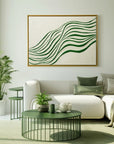 Multicolor Whispering Lines - Abstract Oil Painting For Minimalist Wall Art - Artwallpainting