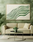 Multicolor Whispering Lines - Abstract Oil Painting For Minimalist Wall Art - Artwallpainting