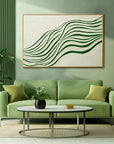 Multicolor Whispering Lines - Abstract Oil Painting For Minimalist Wall Art - Artwallpainting