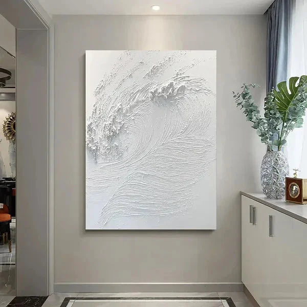 Multicolor Whispering Waves Abstract Surf Art Painting - Artwallpainting