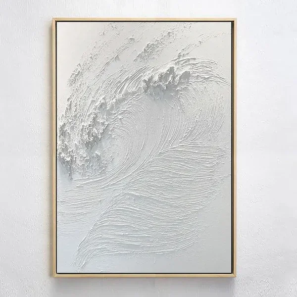 Multicolor Whispering Waves Abstract Surf Art Painting - Artwallpainting