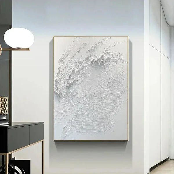 Multicolor Whispering Waves Abstract Surf Art Painting - Artwallpainting