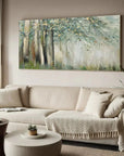 Multicolor Whispering Woods - Hand-Painted Abstract Forest Oil Painting - Artwallpainting