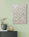 Multicolor Whispers Of Floral Elegance-Modern Minimalist Abstract Relief Flower Cluster Wall Art - Artwallpainting