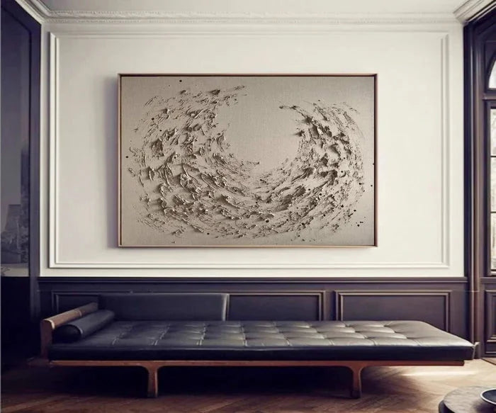 Multicolor Whispers Of Motion-Abstract Art Of Ocean Current And Wind Wall Oil Painting - Artwallpainting