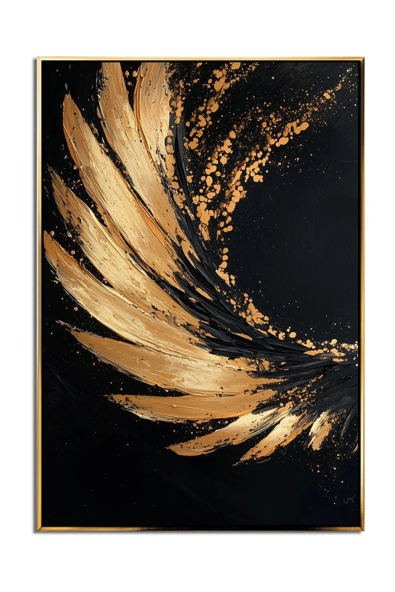 Multicolor Wings Abstract Art Canvas Painting For Home Decoration - Artwallpainting