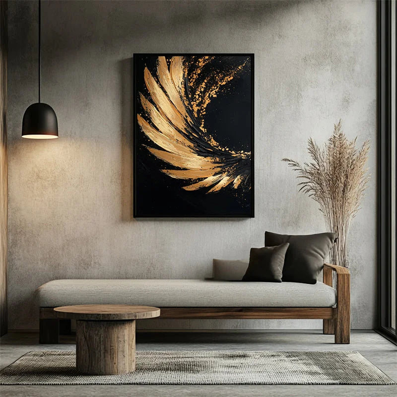 Multicolor Wings Abstract Art Canvas Painting For Home Decoration - Artwallpainting
