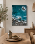 Ocean in Motion – Luxury 3D Ocean Waves Resin Wall Art | Handmade Coastal Statement Art